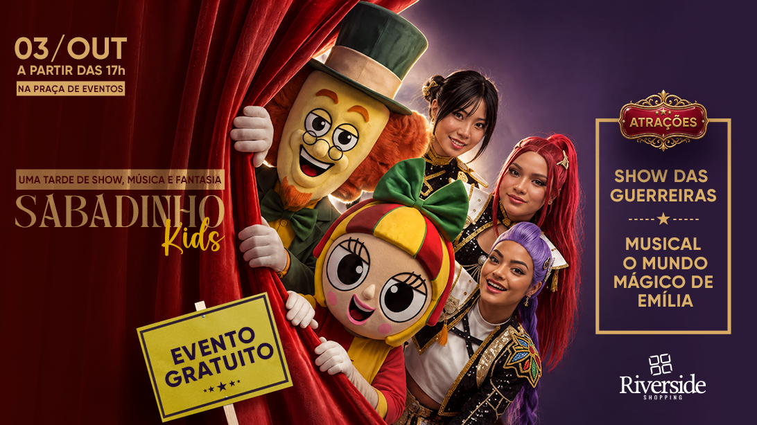 Sabadinho Kids: uma tarde de show, música e fantasia