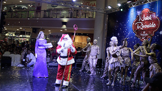 Papai Noel chega ao Riverside Shopping